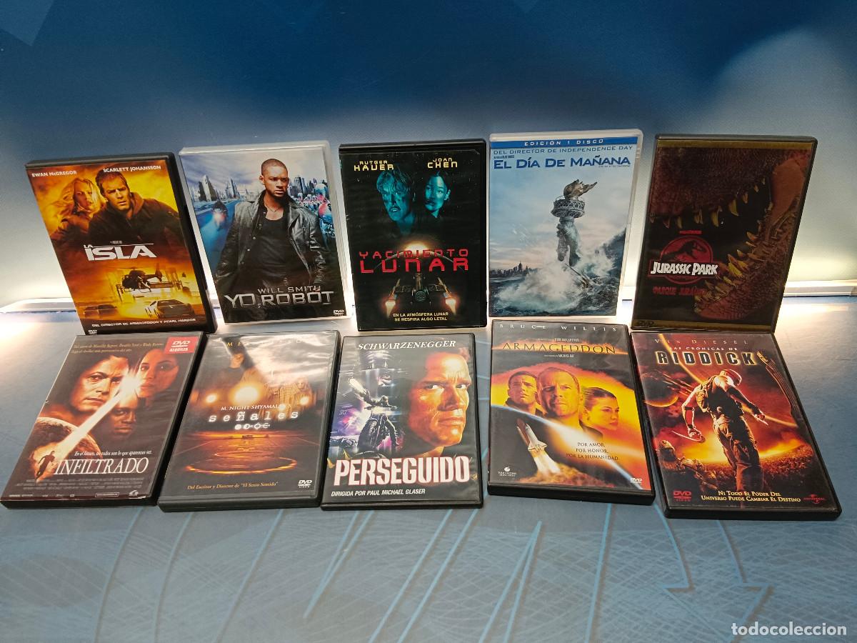 Cine: 10 DVDs sci-fi, La Isla, Yo robot, Infiltrado, Perseguido, Se&ntilde;ales y mas