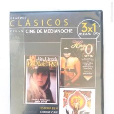 Cine: DVD HISTORIA DE O / BOLERO / LA VAMPIRESA DESNUDA - CINE DE MEDIANOCHE - CAJA SLIM (268)