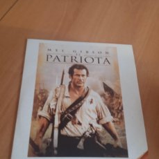 Cine: MM-12NOV DVD CINE FORMATO CARTON EL PATRIOTA