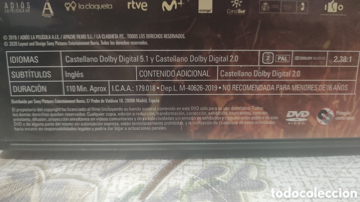 Cine: Adi&oacute;s dvd - Foto 2