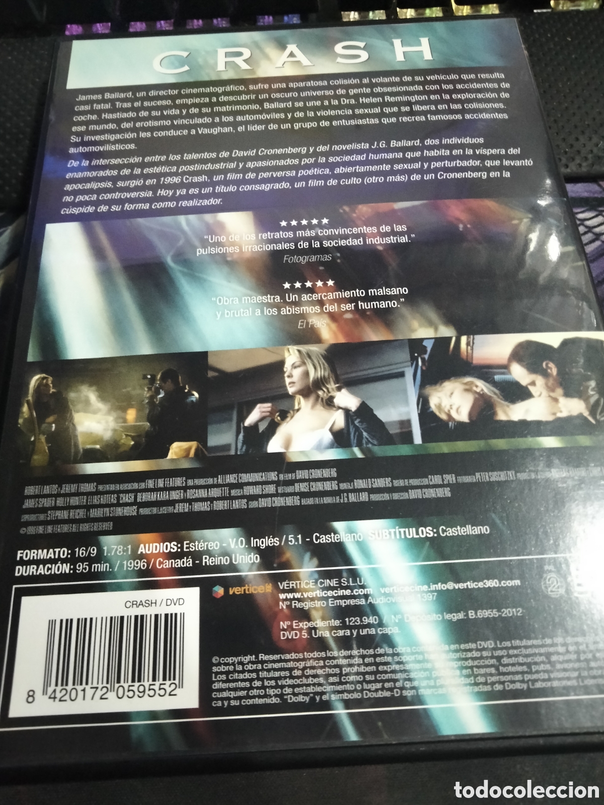 Cine: Crash (David Cronenberg) dvd -177 - Foto 2