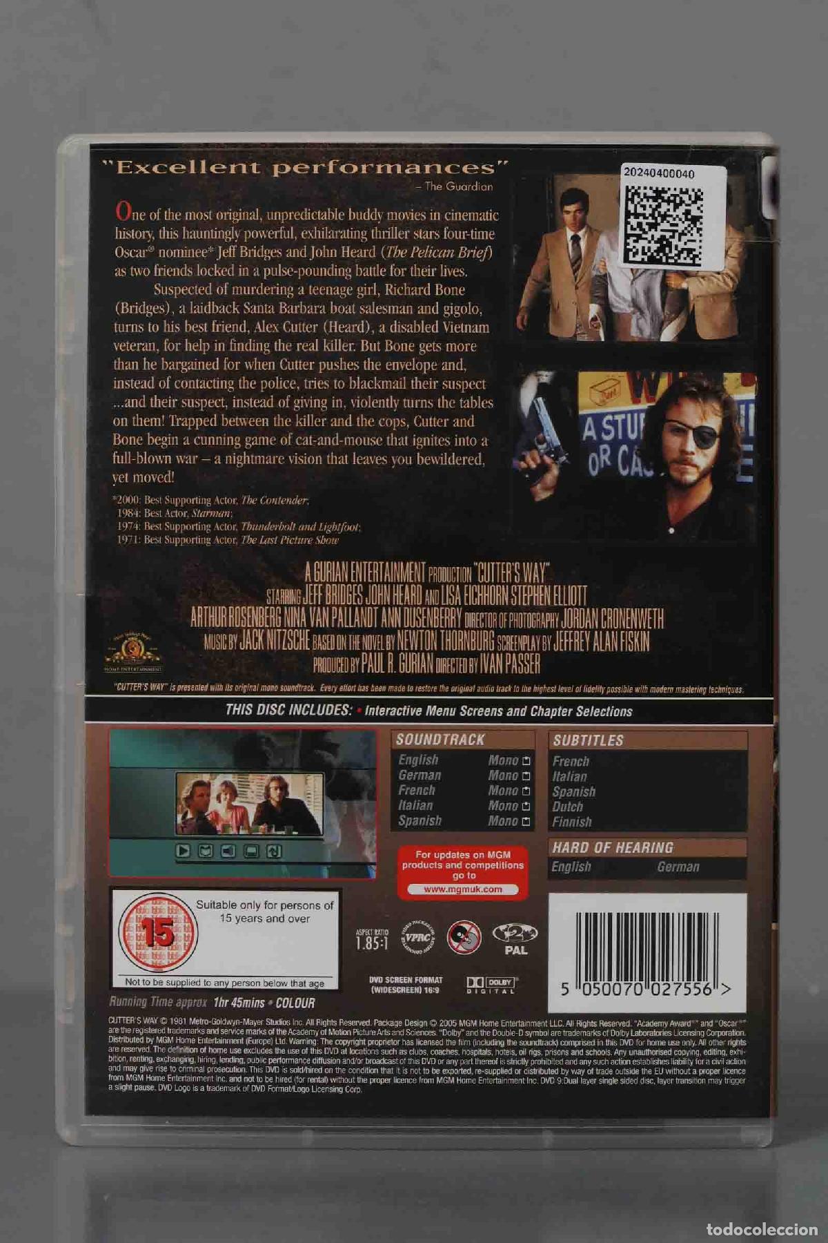 Cine: DVD. Cutter&acute;s Way - Foto 2