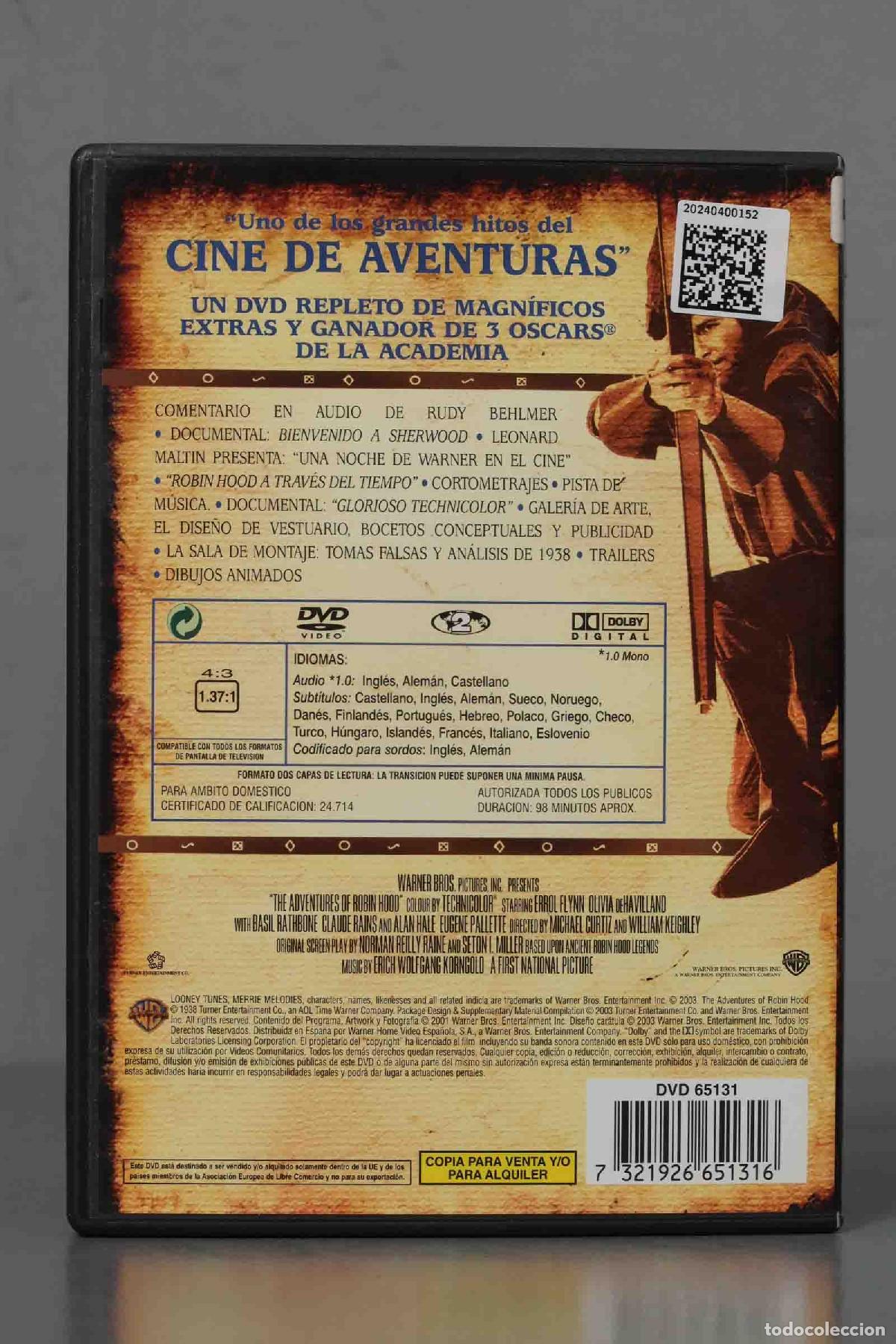 Cine: DVD. ROBIN DE LOS BOSQUES - Foto 2