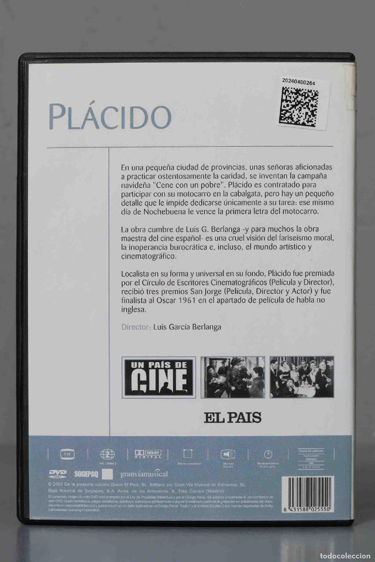 Cine: DVD. PLACIDO - Foto 2