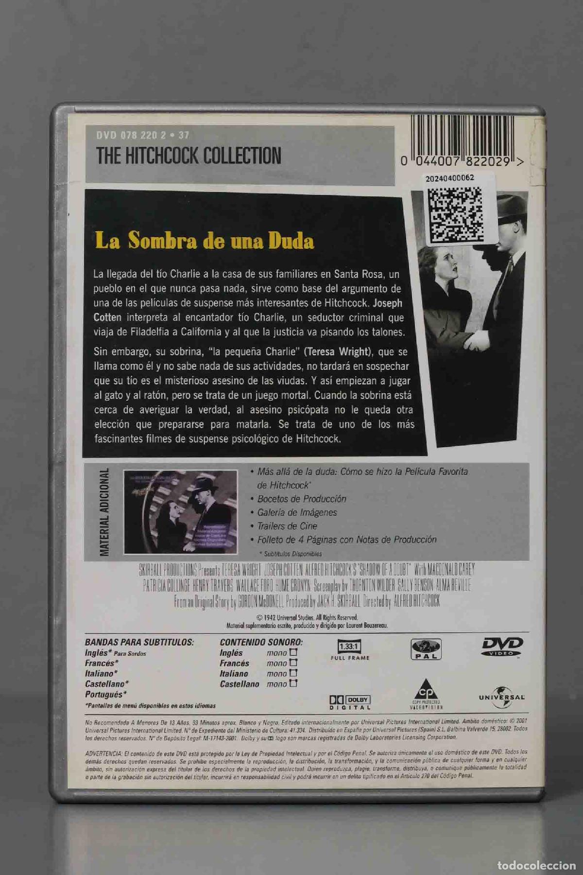 Cine: DVD. LA SOMBRA DE LA DUDA - Foto 2