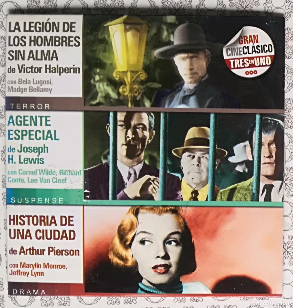 Cine: DVD La legion de los hombres sin alma, Agente especial, Historia de una ciudad - OFERTAS DOCABO