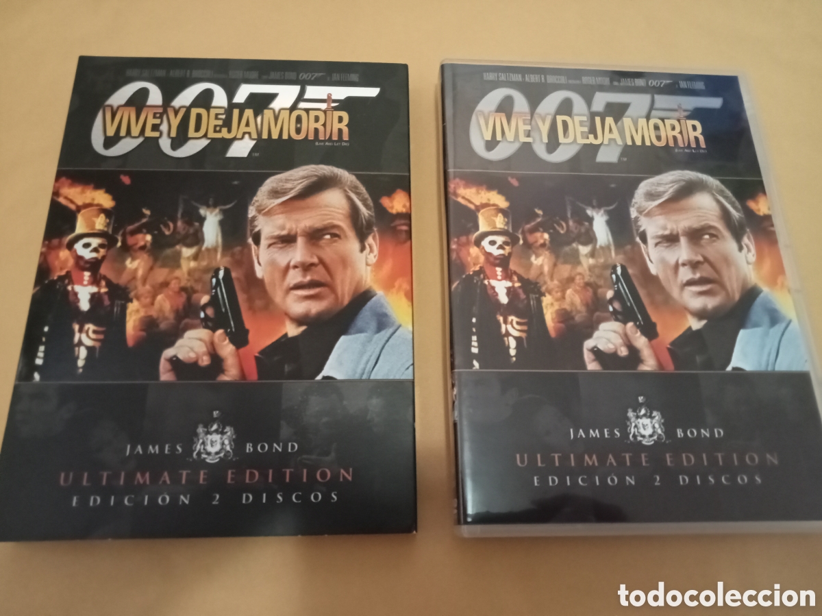 Cine: 2 DVDs. Vive y deja morir. 007 James Bond Ultimate Edition.