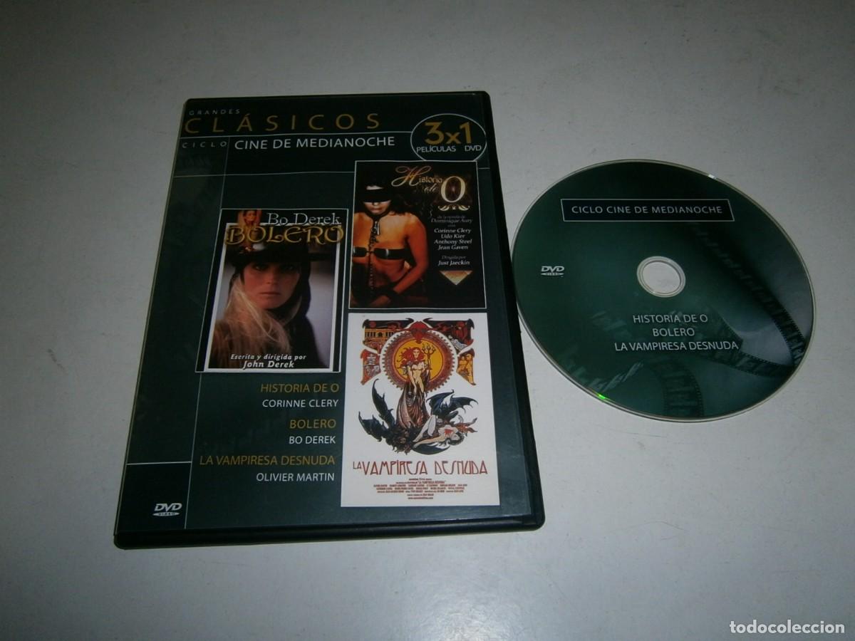 Cine: 3 PELICULAS EN DVD: BOLERO / HISTORIAS DE O / LA VAMPIRESA DESNUDA