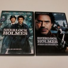 Cine: SHERLOCK HOLMES - JUEGO DE SOMBRAS + NADA SE LES ESCAPA -LOTE 2 DVD- WB 2010/11-COMO NUEVOS