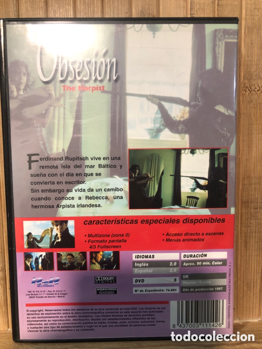 Cine: Obsesi&oacute;n DVD SEMINUEVO - Foto 2
