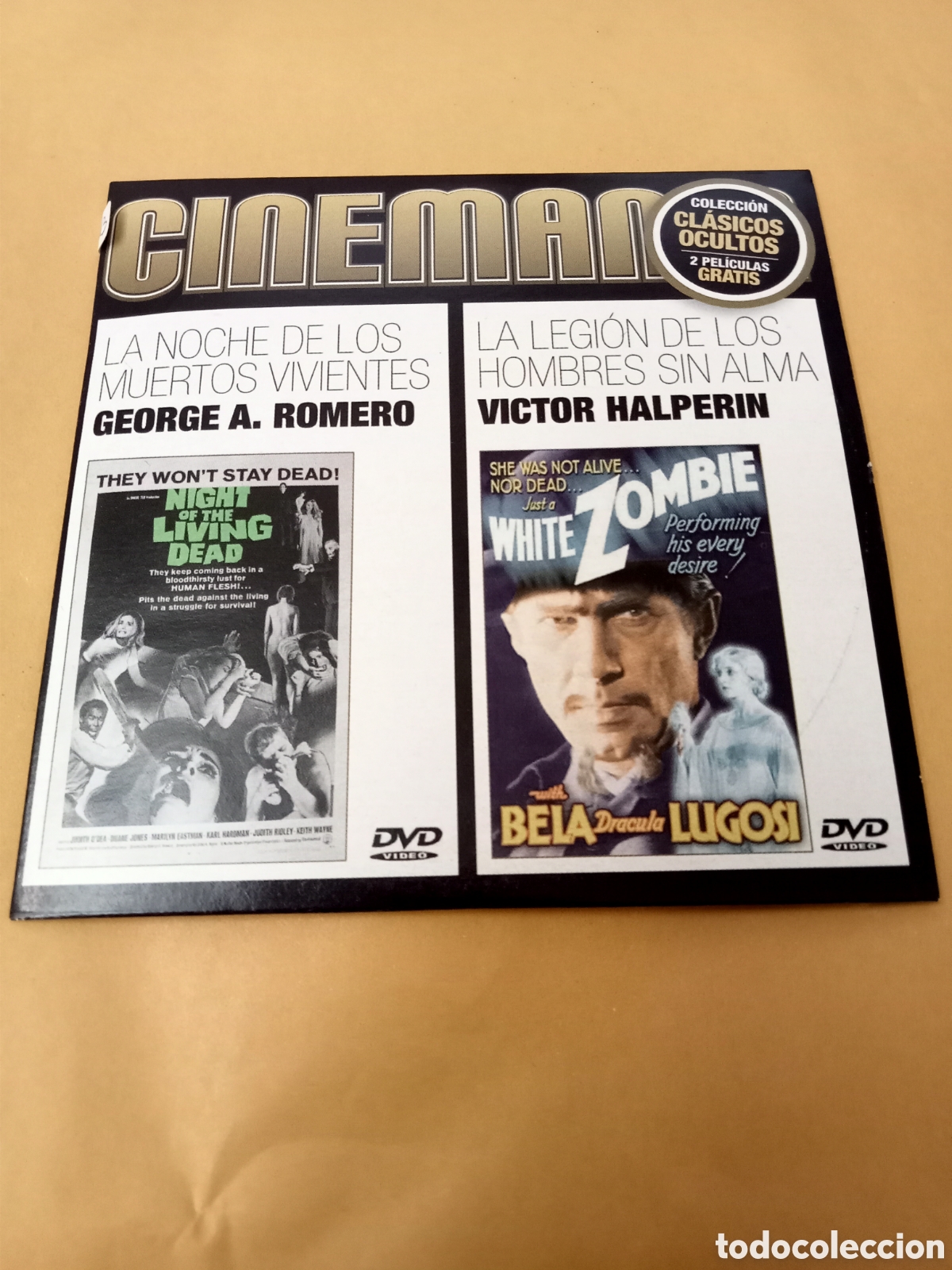 Cine: Dvd. La noche de los muertos vivientes + La legi&oacute;n de los hombres sin alma.