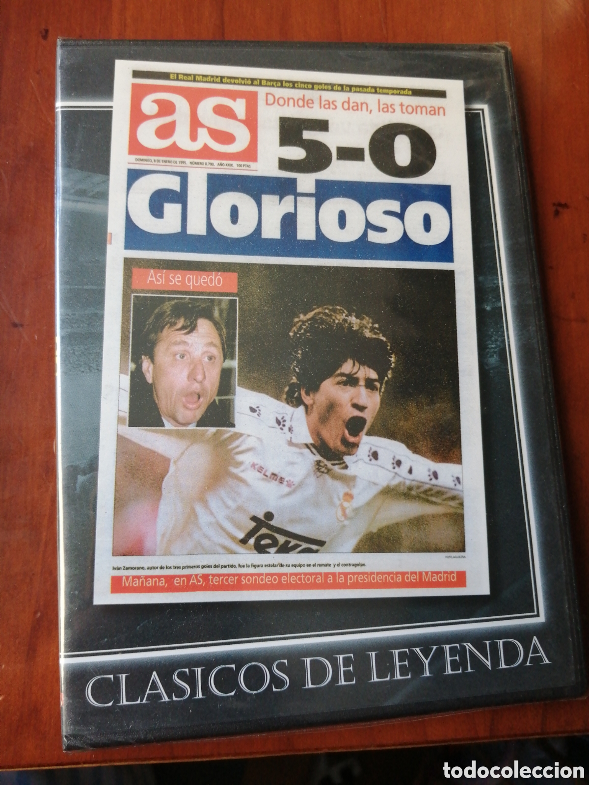 Cine: DVD CLASICOS DE LEYENDA AS PRECINTADO 5-0 7 ENERO 1995 REAL MADRID