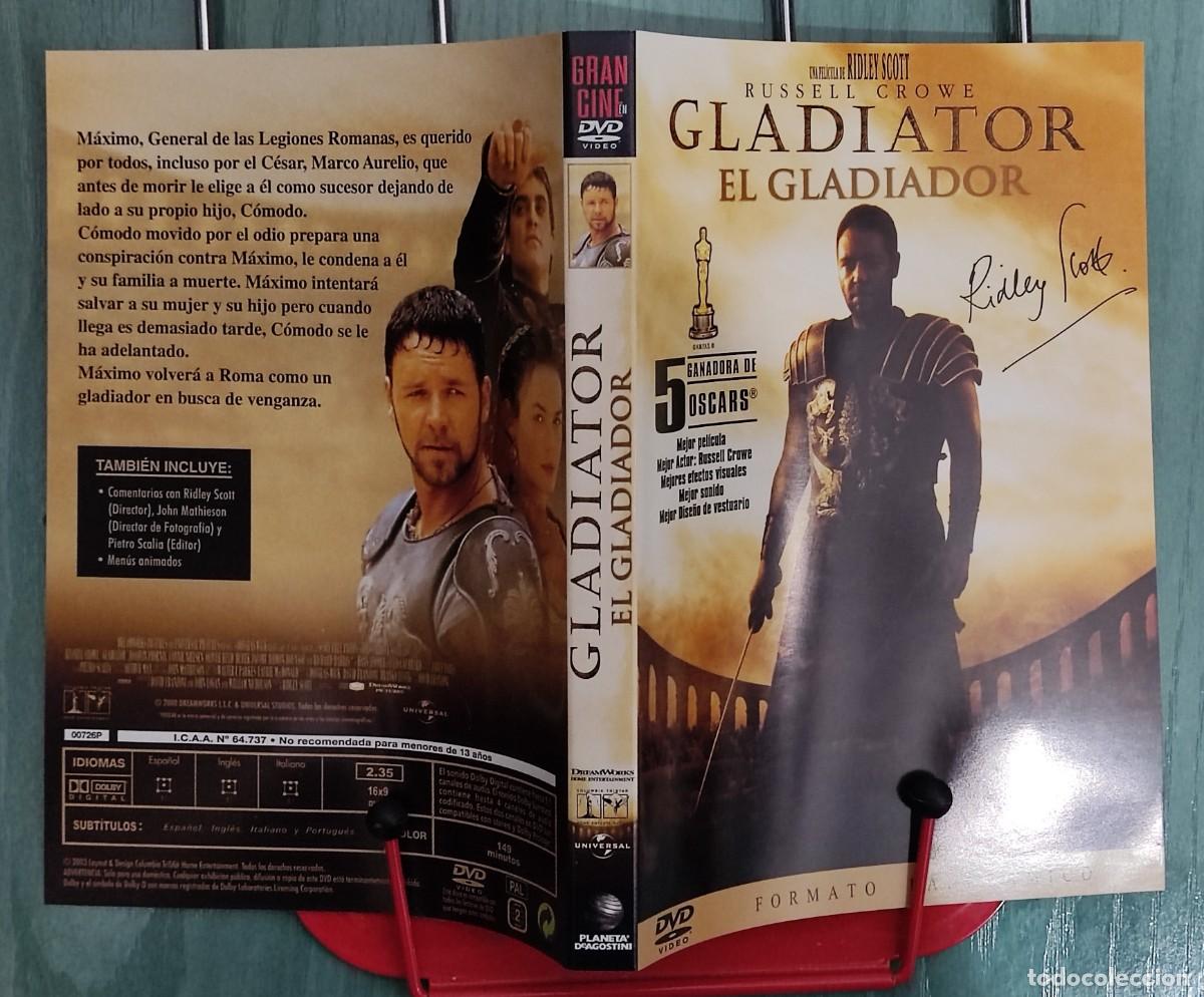 Cin&eacute;ma: Caratula DVD Gladiator (SIN DISCO)