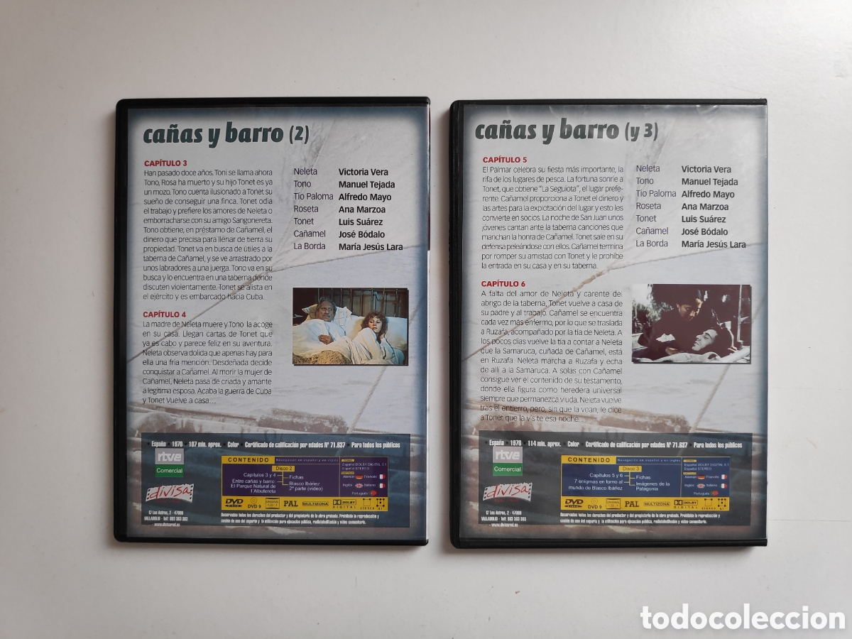 Cine: DVD. Ca&ntilde;as y Barro. 2 discos - Foto 2
