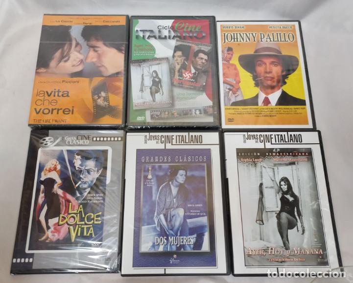 Cinema: 6 PELICULAS ITALIANAS EN DVD, ROBERTO BENIGNI J0HNNY PALILLO ETC. 4 PRECINTADAS
