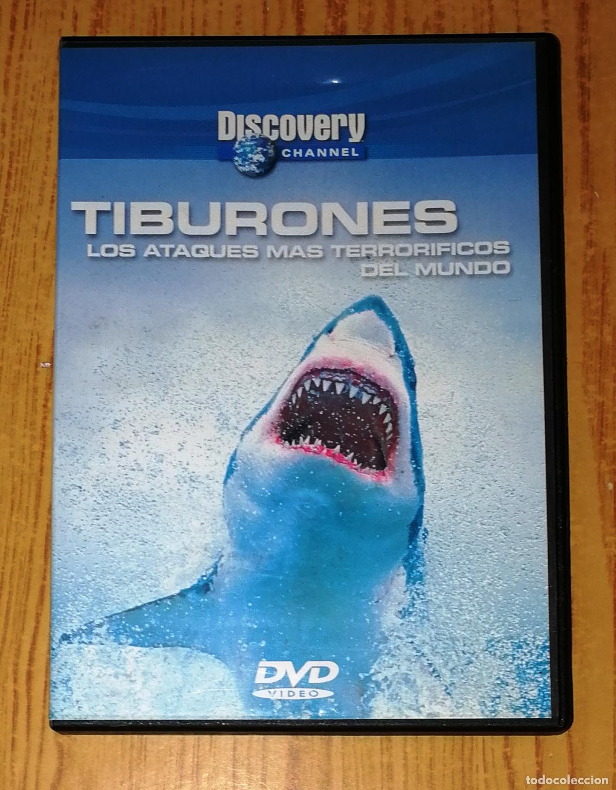 Cinema: DVD. TIBURONES : Los ataques m&aacute;s terror&iacute;ficos del mundo / Discovery Channel. - DVD Spain, D.L. 2002