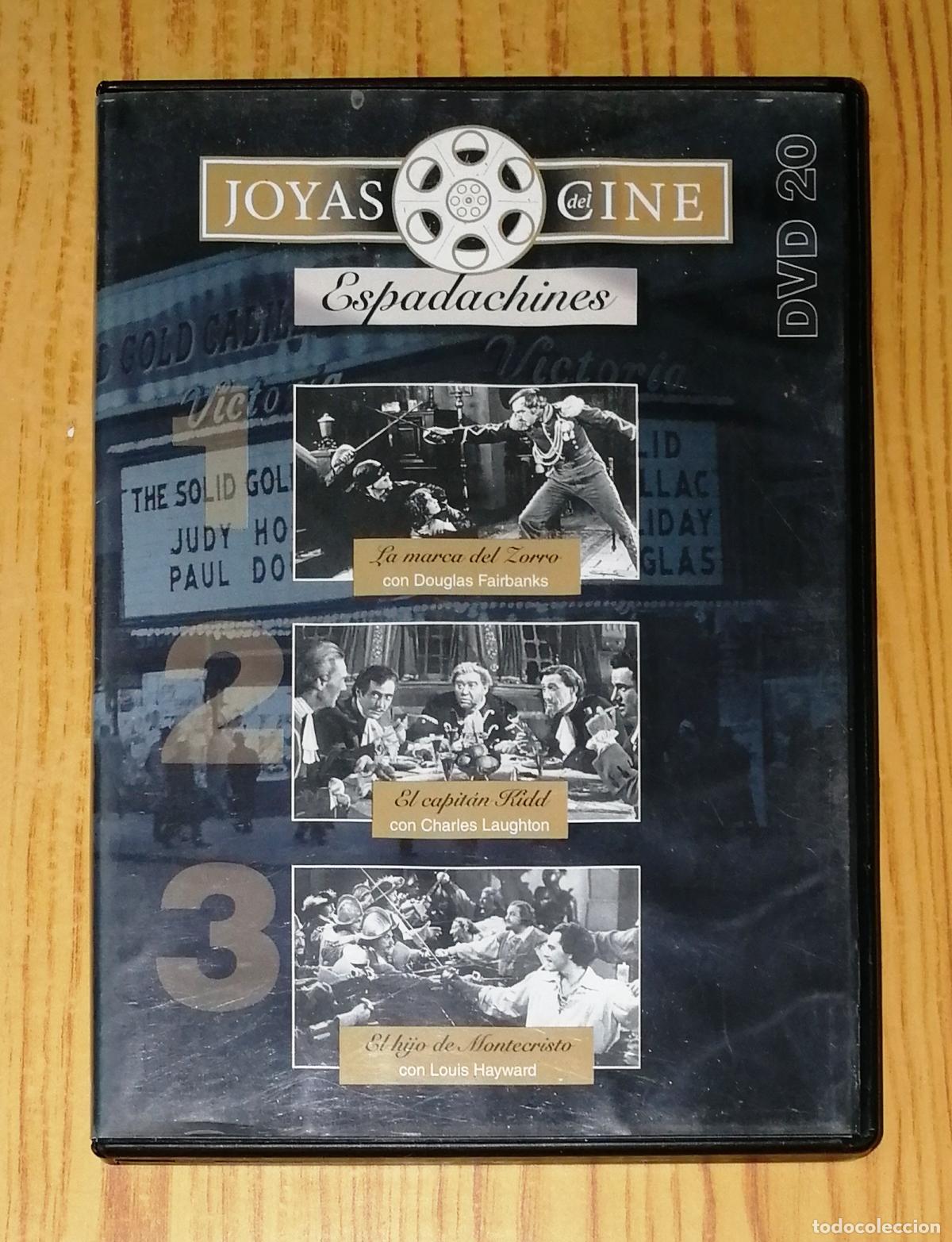 Cine: DVD. JOYAS DEL CINE. 20 : ESPADACHINES : La marca del Zorro: El capit&aacute;n Kidd; El hijo de Montecristo