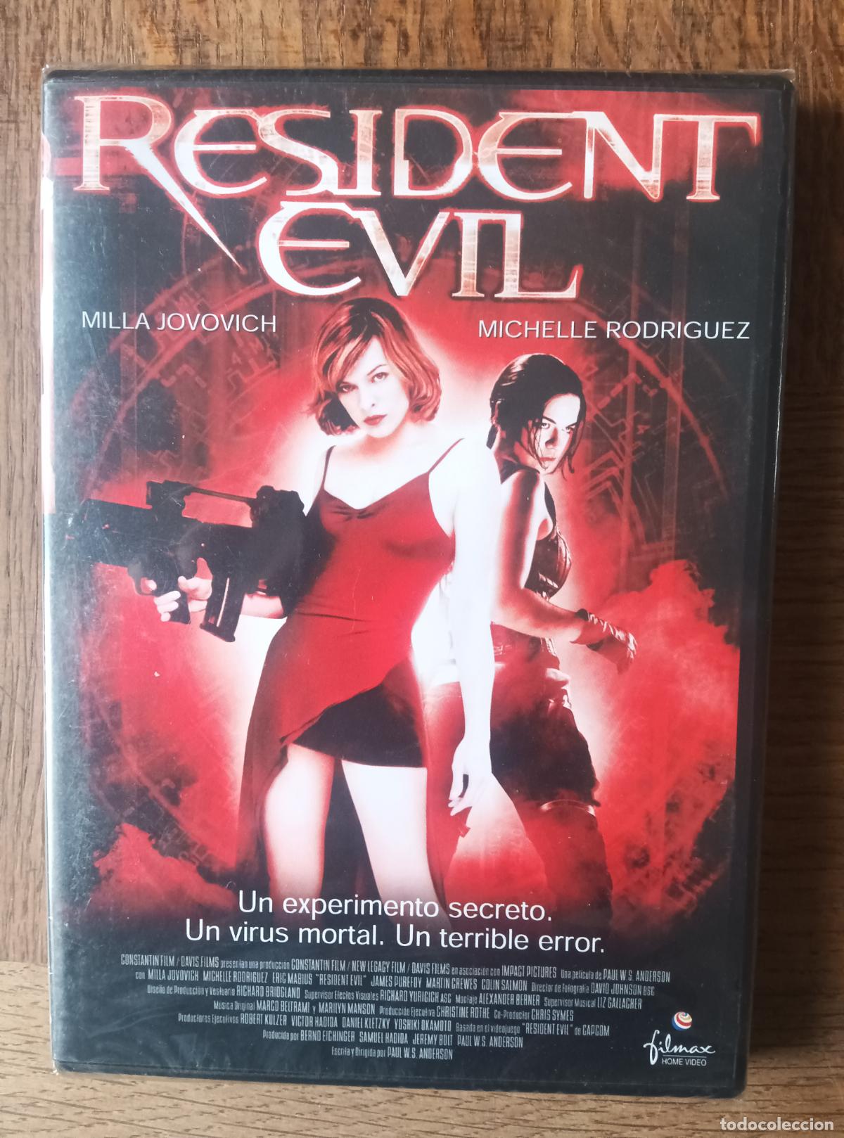 Cine: RESIDENT EVIL, con Milla Jokovich, Michelle Rodriguez... DVD ACCI&Oacute;N / TERROR.