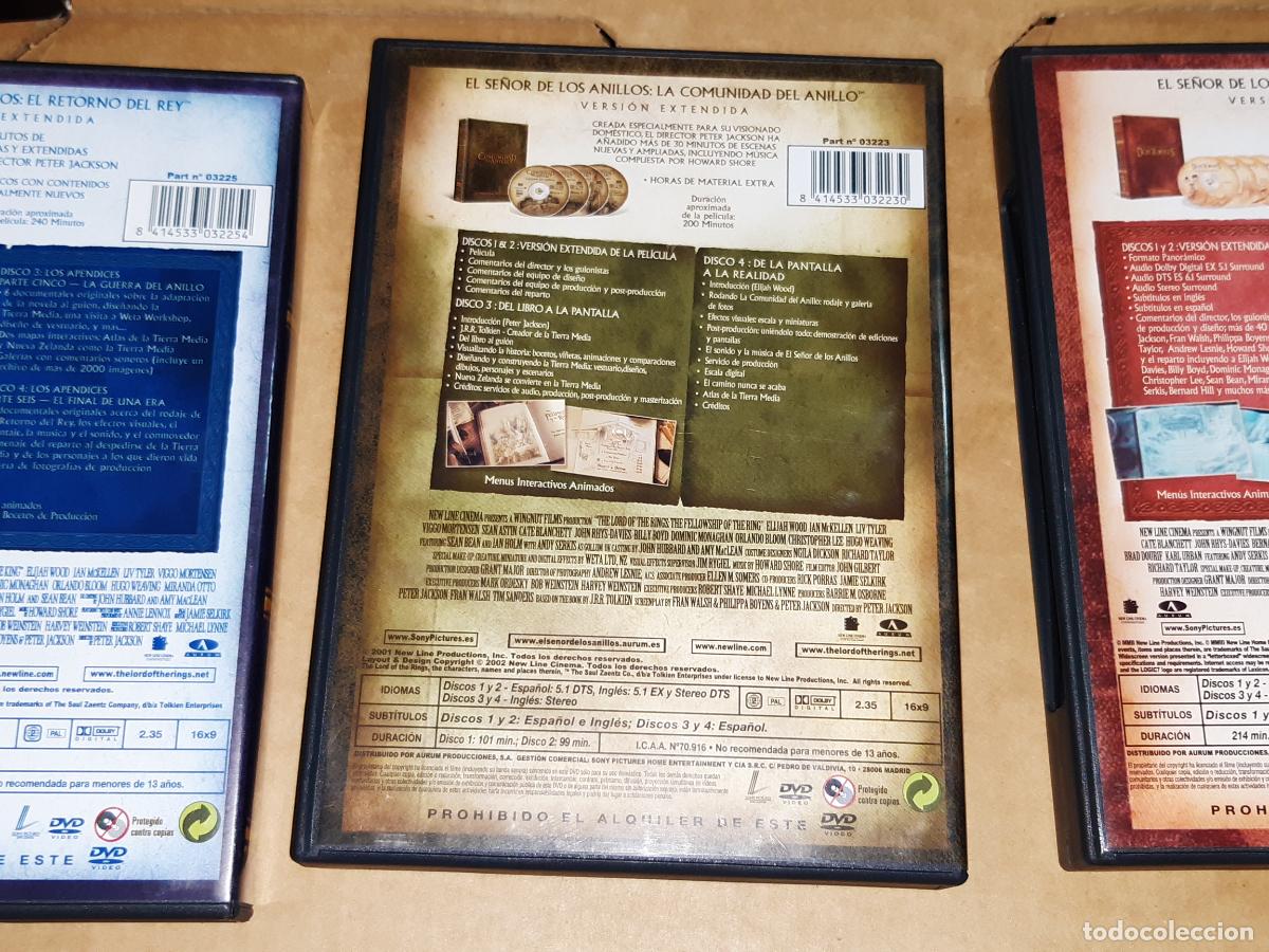 Cine: DVD. El se&ntilde;or de los anillos, versi&oacute;n extendida (12 discos) - Foto 5