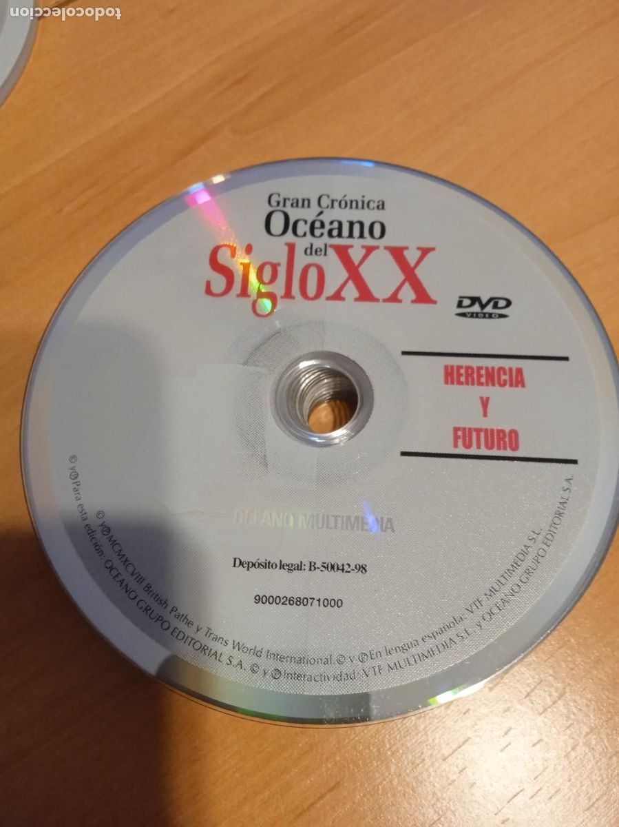 Cinema: C-KNTR SUELTO SIN CARATULA DVD GRAN CRONICA OCEANO DEL SIGLO XX HERENCIA Y FUTURO