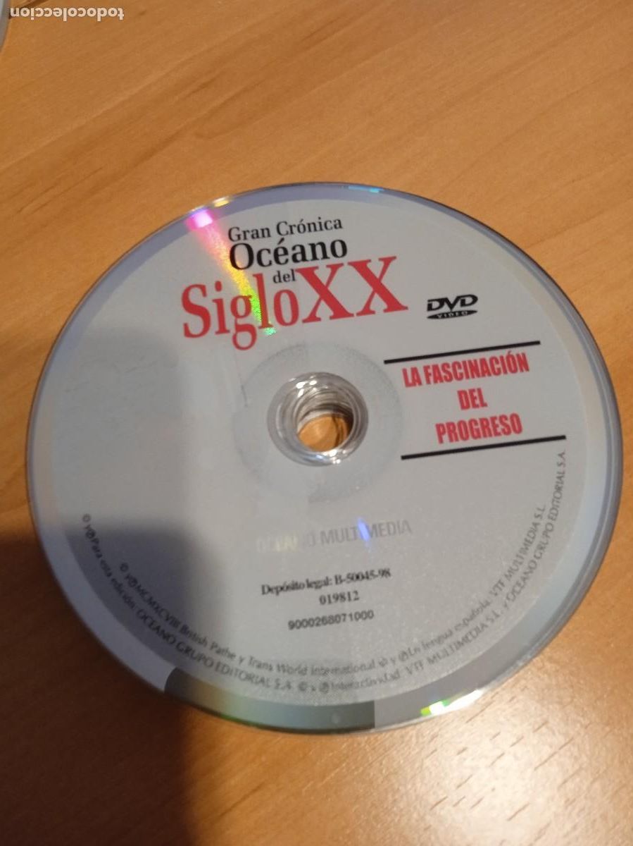 Cinema: C-KNTR SUELTO SIN CARATULA DVD GRAN CRONICA OCEANO DEL SIGLO XX LA FASCINACION DEL PROGRESO