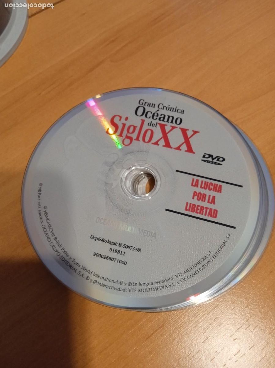 Cinema: C-KNTR SUELTO SIN CARATULA DVD GRAN CRONICA OCEANO DEL SIGLO XX LA LUCHA POR LA LIBERTAD