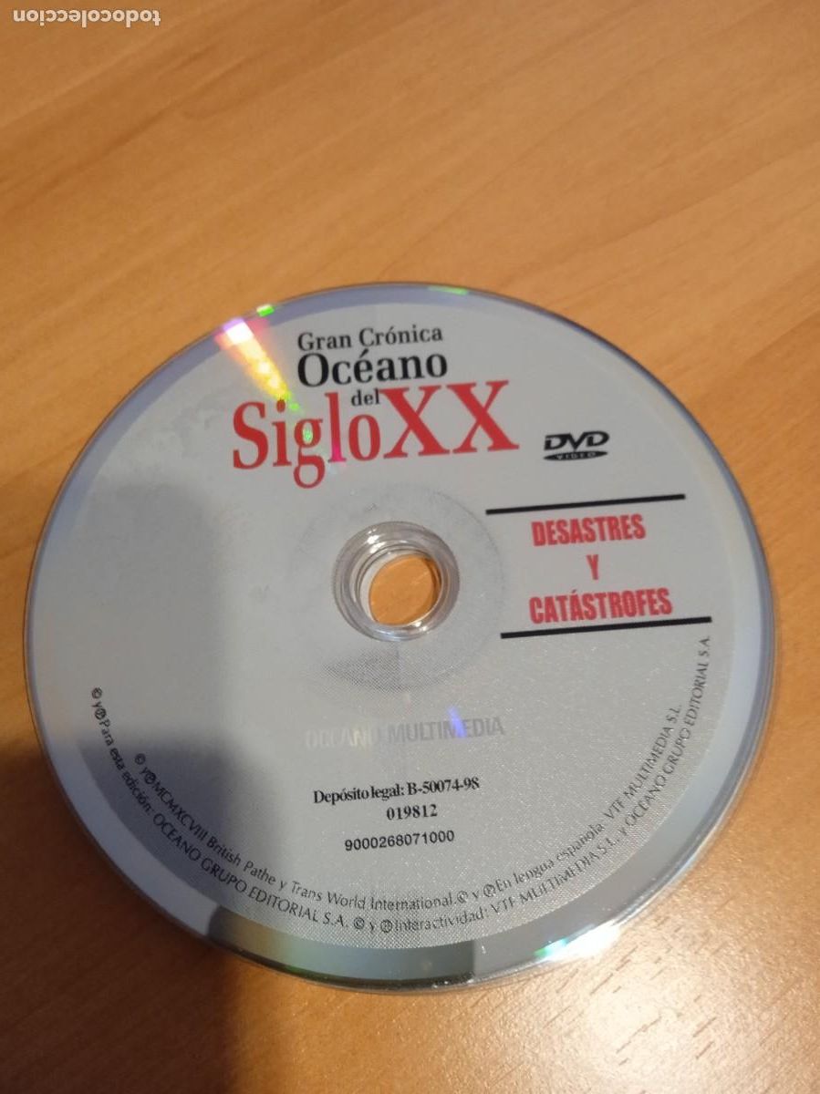Cinema: C-KNTR SUELTO SIN CARATULA DVD GRAN CRONICA OCEANO DEL SIGLO XX DESASTRES Y CATASTROFES