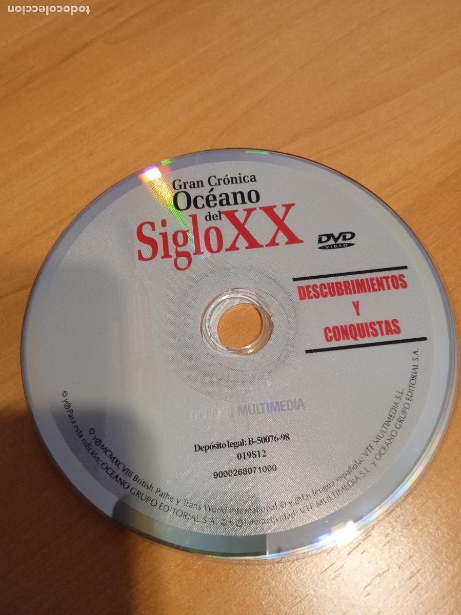 Cinema: C-KNTR SUELTO SIN CARATULA DVD GRAN CRONICA OCEANO DEL SIGLO XX DESCUBRIMIENTOS Y CONQUISTAS