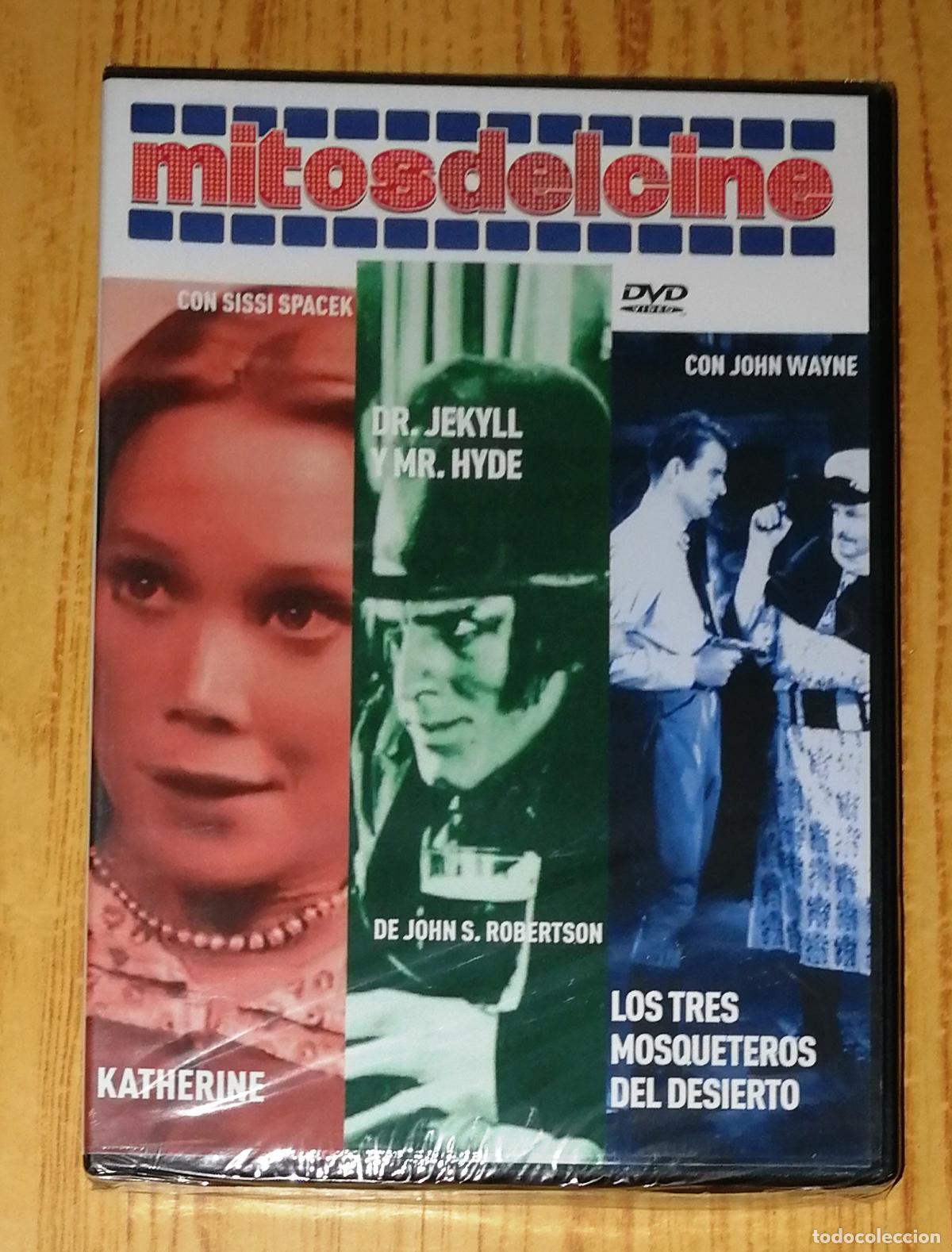 Kino: DVD. KATHERINE ; DR. JEKYLL Y MR. HYDE ; LOS TRES MOSQUETEROS DEL DESIERTO (Mitos del Cine)