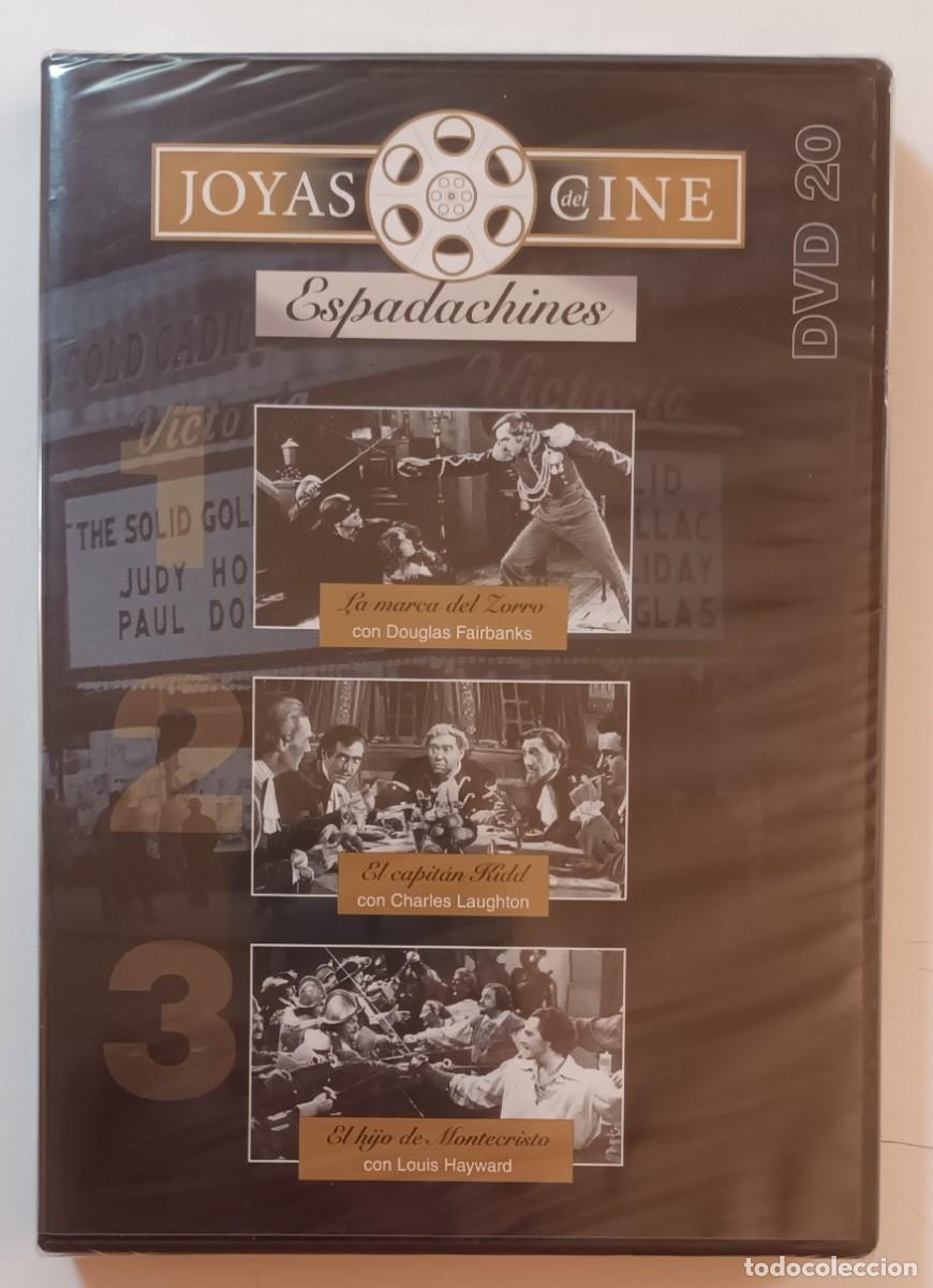 Cine: DVD - JOYAS DEL CINE 20 - ESPADACHINES - LA MARCA DEL ZORRO / EL CAPITAN KIDD / EL HIJO DE MONTECR