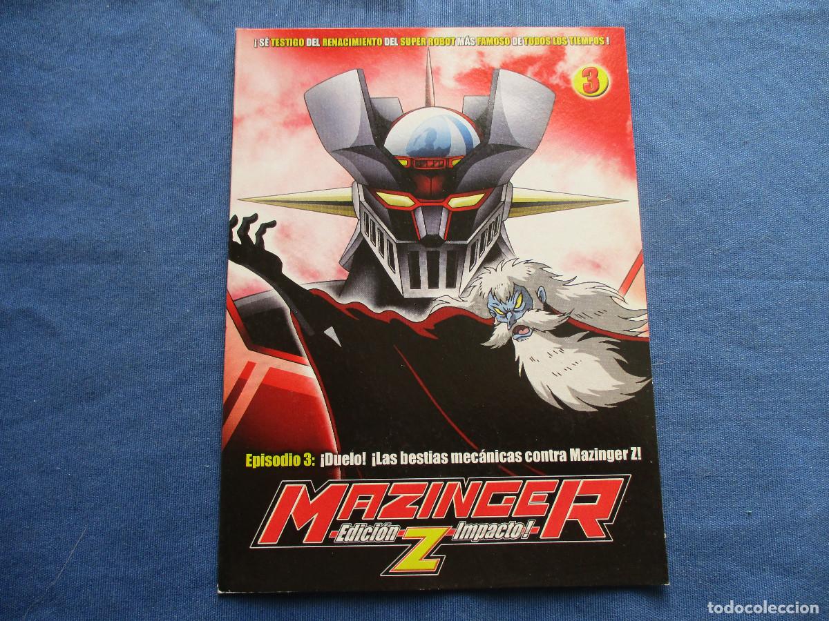 Cine: DVD / MAZINGER Z EDICI&Oacute;N IMPACTO! DVD 3 EPISODIO 3: &iexcl;DUELO! &iexcl;LAS BESTIAS MEC&Aacute;NICAS - FUNDA DE CART&Oacute;N