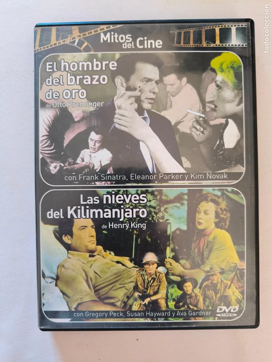 Cinema: DVD EL HOMBRE DEL BRAZO DE ORO / LAS NIEVES DEL KILIMANJARO (W7)