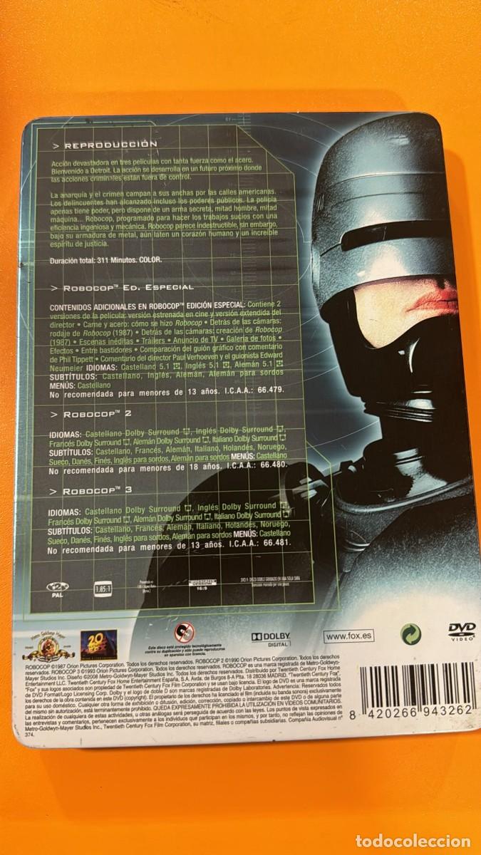 Cine: Robocop Trilogy [DVD] EDICI&Oacute;N BOX/snapcase - Foto 2