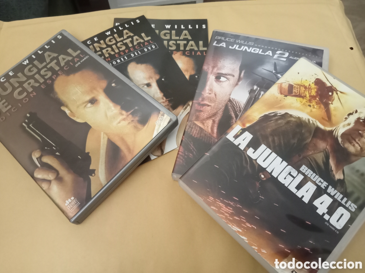 Kino: Dvd. La jungla de cristal (Edici&oacute;n Especial 2 DVDs) + La jungla 2 + La jungla 4.0.