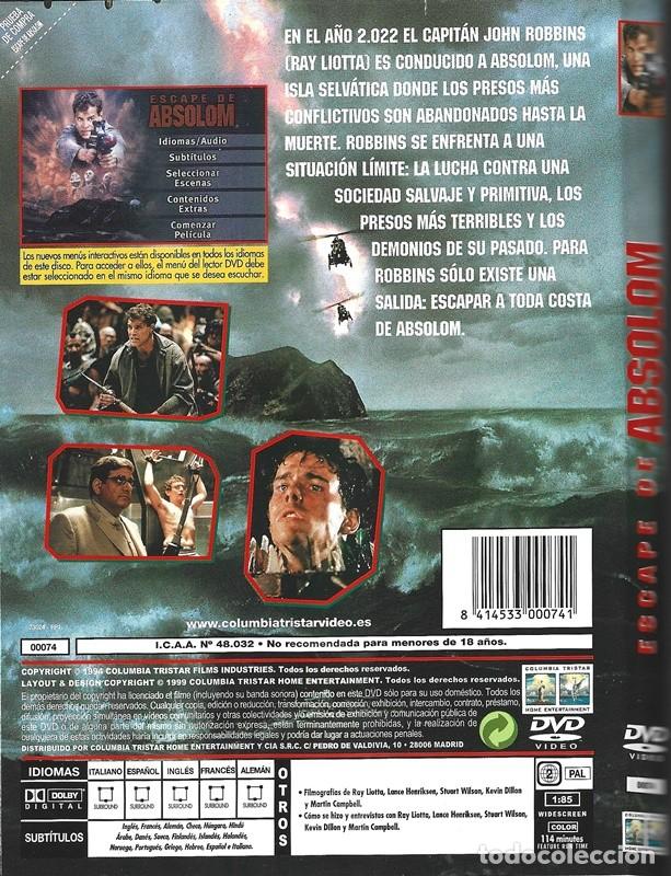 Cine: ESCAPE DE ABSOLOM RAY LIOTTA - Foto 2