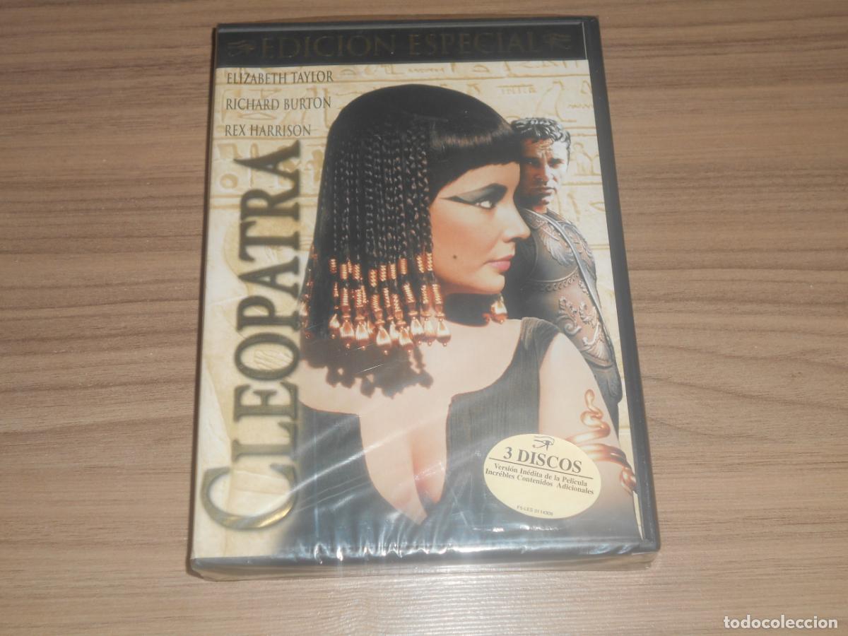 Cine: CLEOPATRA Edicion Especial LUJO 3 DVD + Libreto ELIZABETH TAYLOR Nueva PRECINTADA