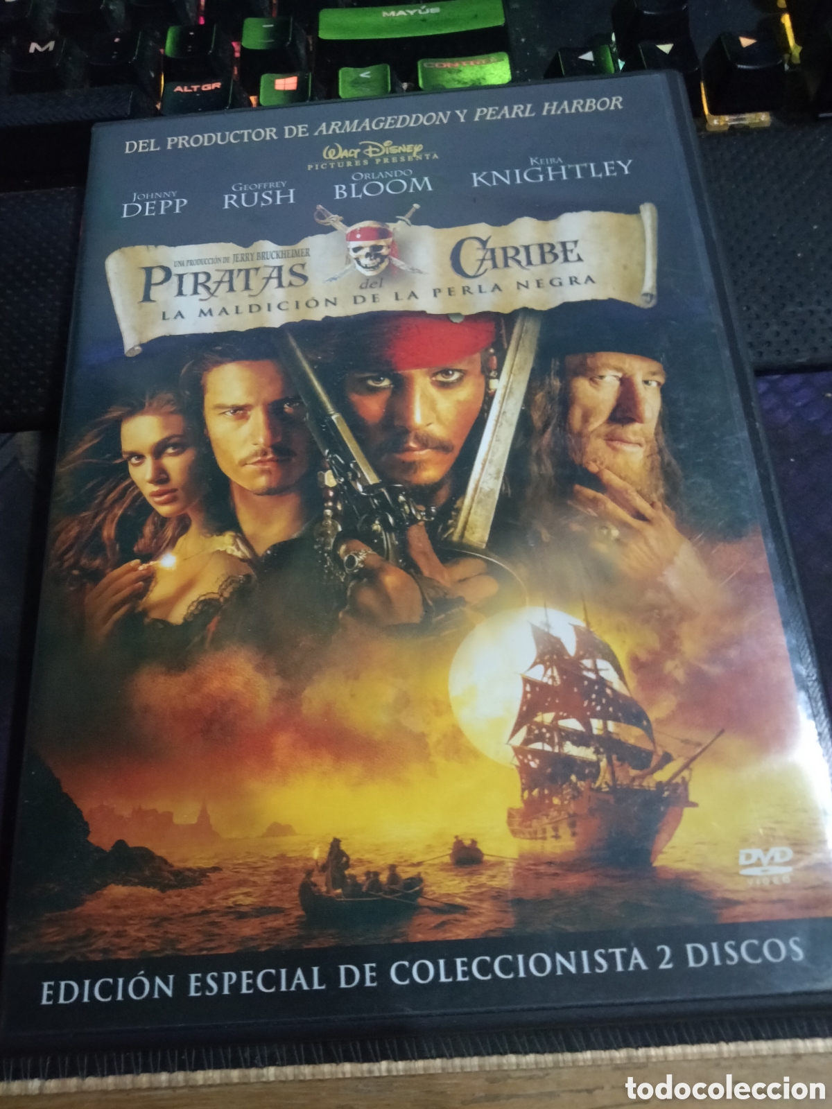 Cine: Piratas del caribe la maldici&oacute;n de la perla negra ed 2 dvd -130