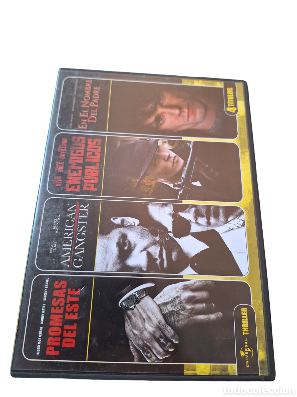 Cin&eacute;ma: S501 pack 4 pel&iacute;culas promesas del este / american gangster / enemigos publicos / DVD SEGUNDAMANO