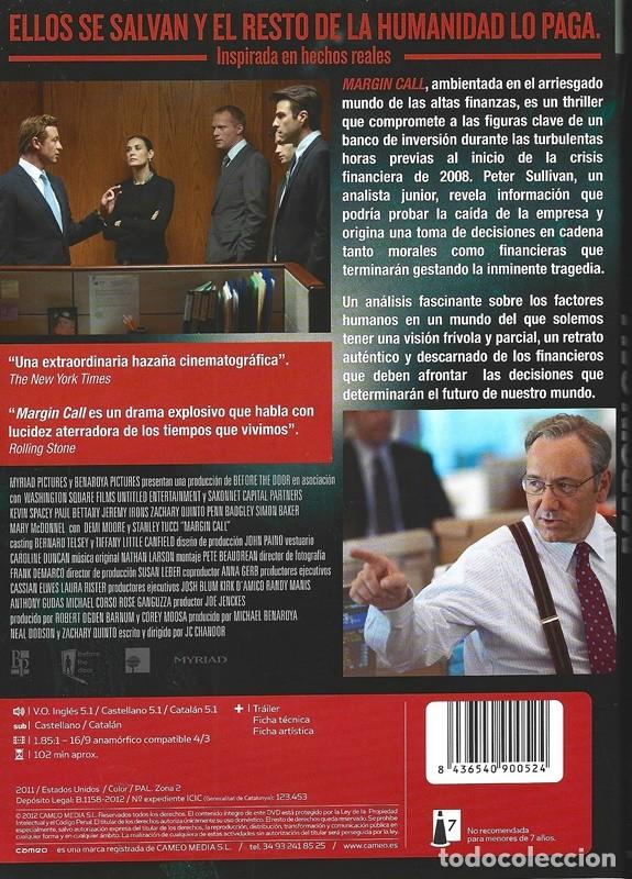 Cine: MARGIN CALL KEVIN SPACEY (DVD) - Foto 2