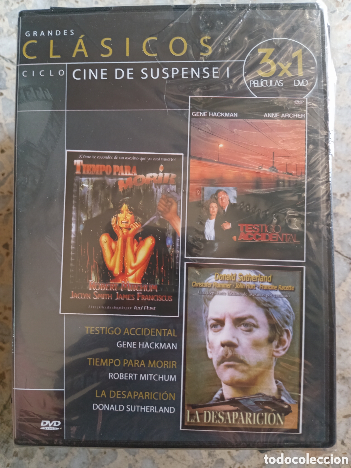 Cinema: DVD TIEMPO PARA MORIR TESTIGO ACCIDENTAL LA DESAPARICION SLIM NUEVO PRECINTADO