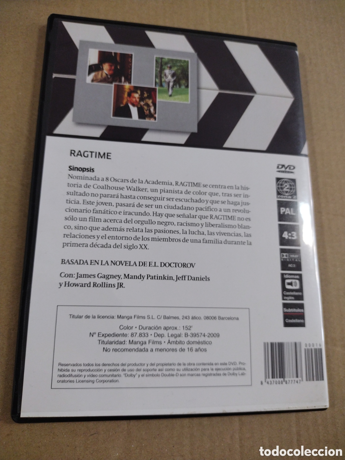 Cine: RAGTIME. MILOS FORMAN. DVD - Foto 2