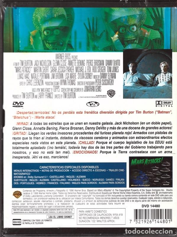 Cine: MARS ATTACKS! JACK NICHOLSON (FORMATO SNAPCASE) PRECINTADO - Foto 2