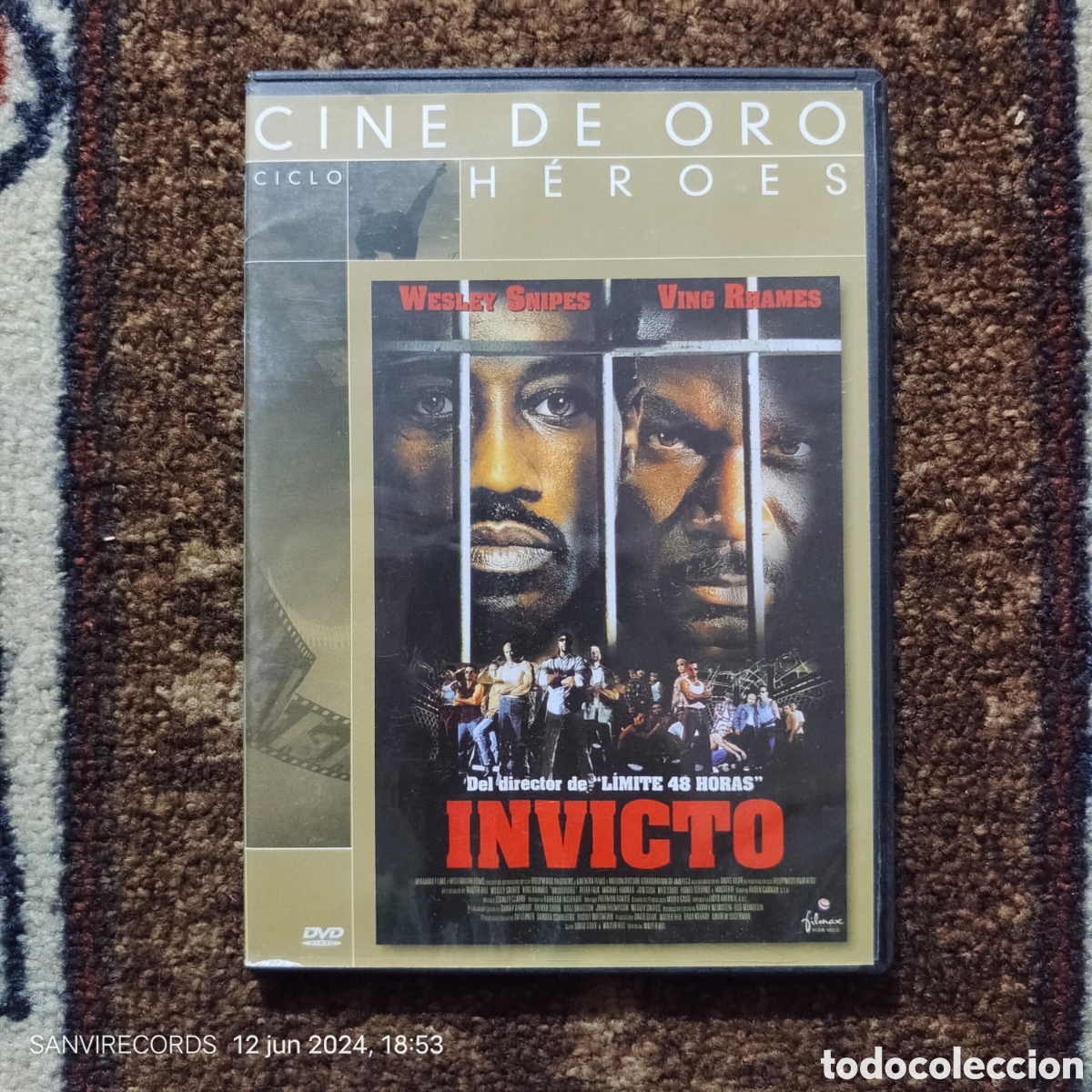 Cine: DVD: INVICTO (WESLEY SNIPES...) (CINE DE ORO)