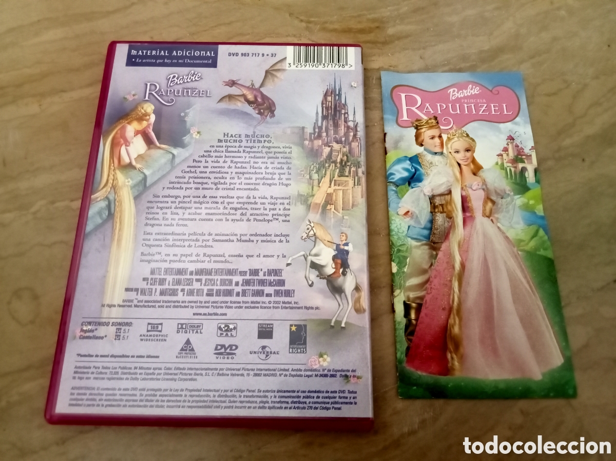 dvd. barbie. princesa rapunzel. - Compra venta en todocoleccion