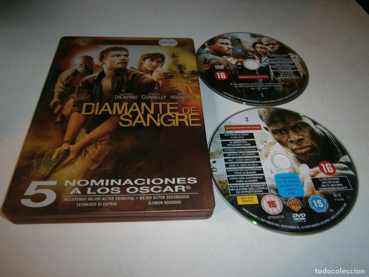 Kino: DIAMANTES DE SANGRE DVDCAJA METALICA LIMITED EDITION 2 DISCOS DICAPRIO CONNELLY