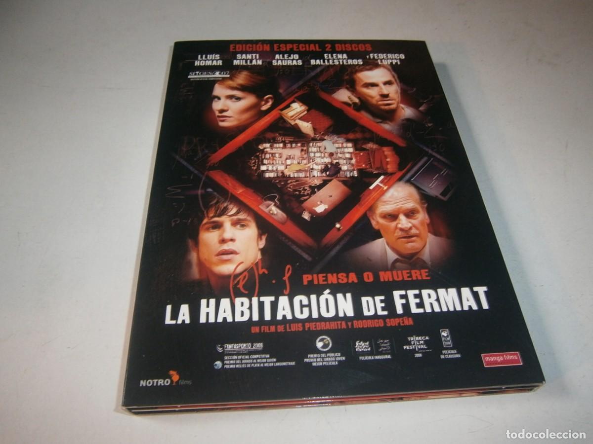 Cine: LA HABITACION DE FERMAT DVD EDICION ESPECIAL DOS DISCOS LUIS HOMAR SANTI MILLAN ALEJO SAURAS