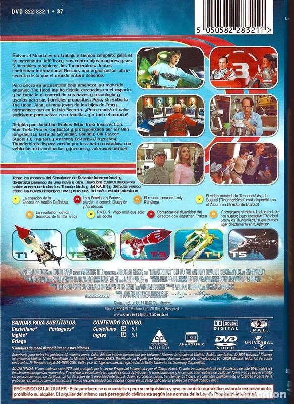 Cine: THUNDERBIRDS (DVD) UNIVERSAL - Foto 2