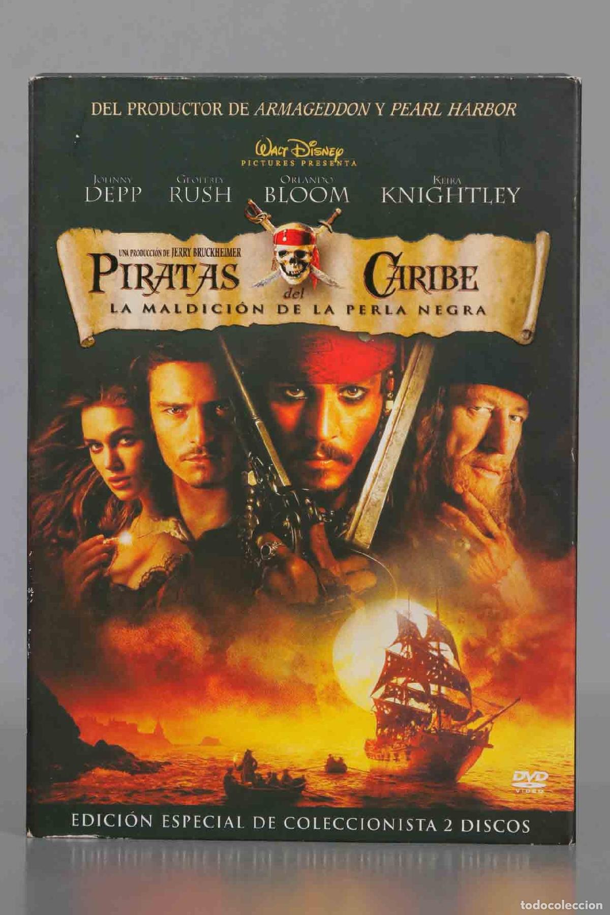 Cine: DVD. PIRATAS DEL CARIBE. LA MALDICI&Oacute;N DE LA PERLA NEGRA. EDICI&Oacute;N ESPECIAL DE COLECCIONISTA