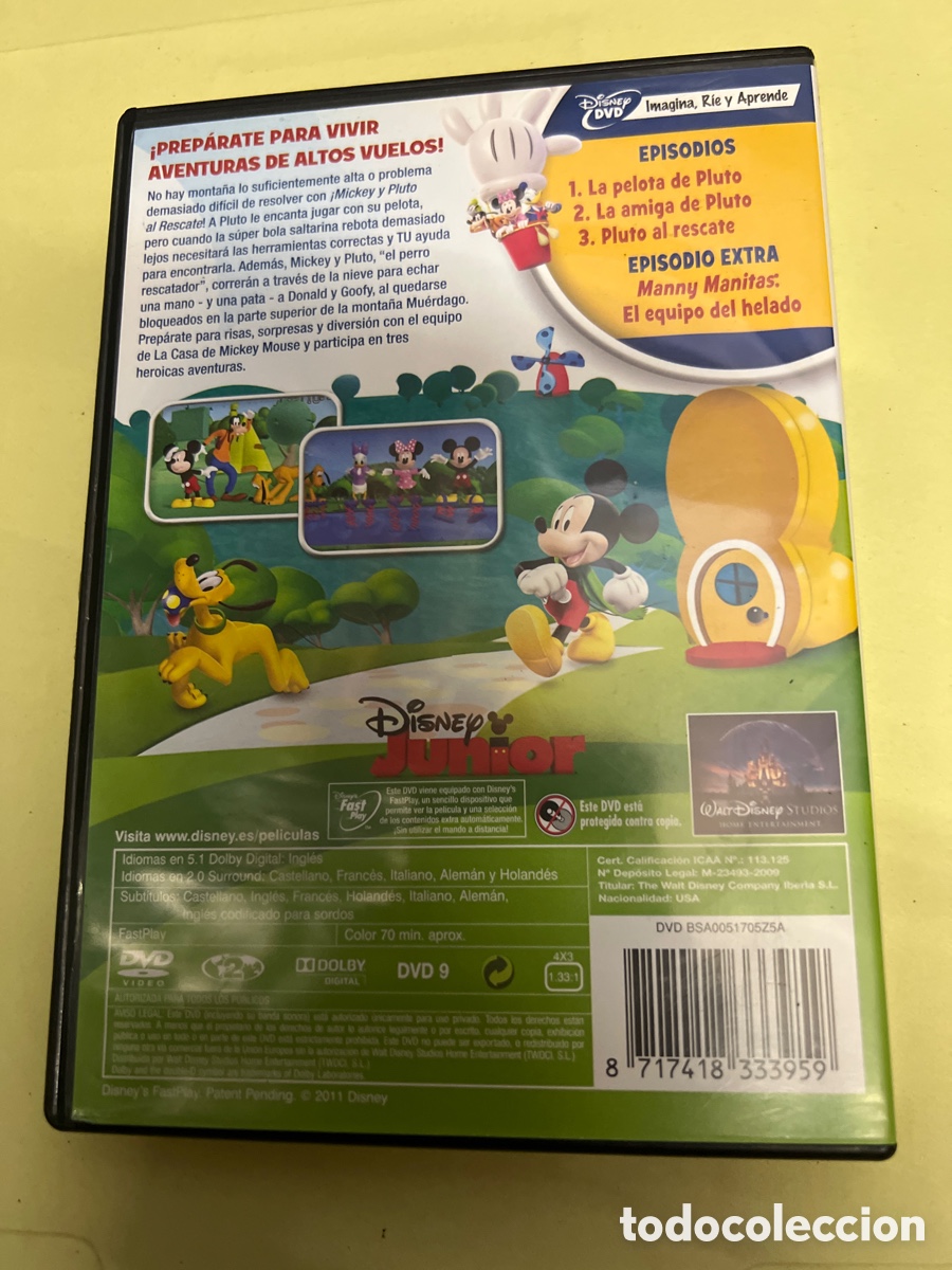 Cine: T2/B2/3. MICKEY Y PLUTO AL RESCATE DVD - Foto 3