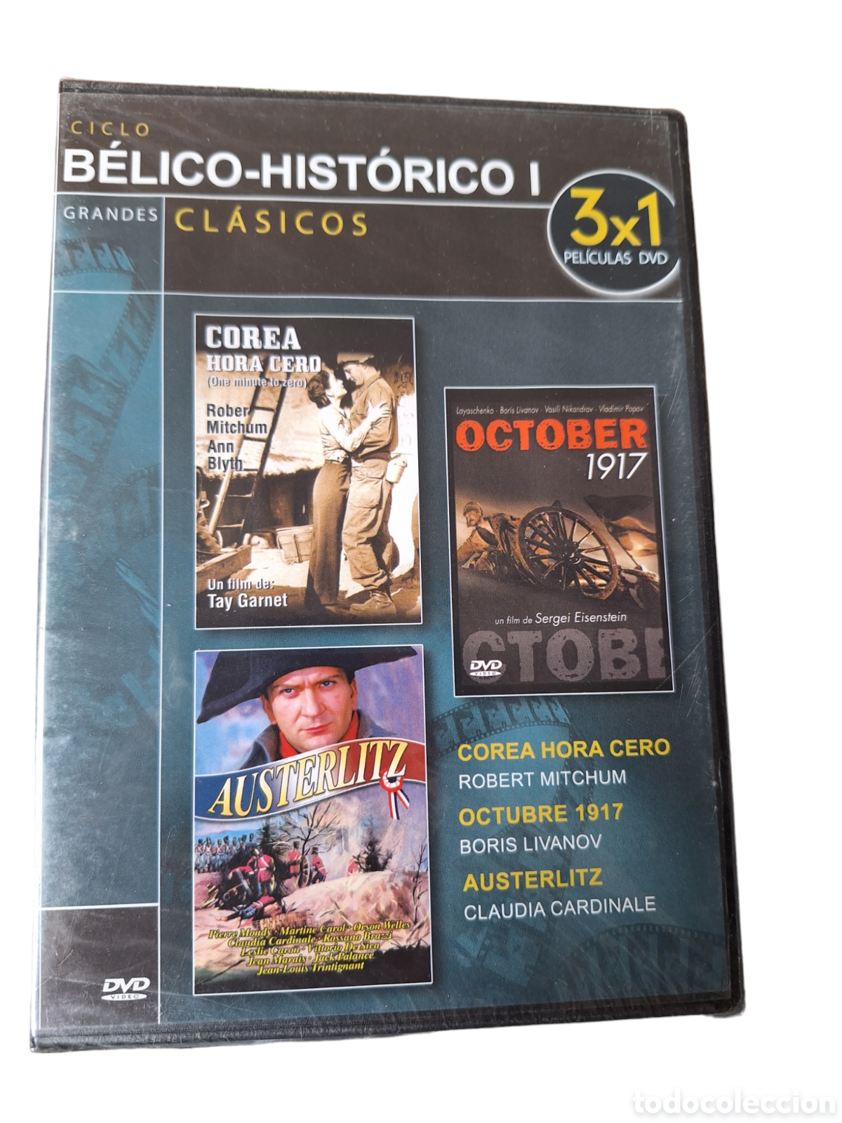 Cinema: TF4 pack corea hora cero / october 1917 DVD TAPA FINA NUEVO